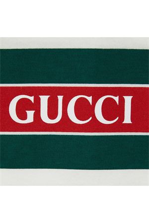 white cotton tshirt GUCCI KIDS | 575114XJGY59250